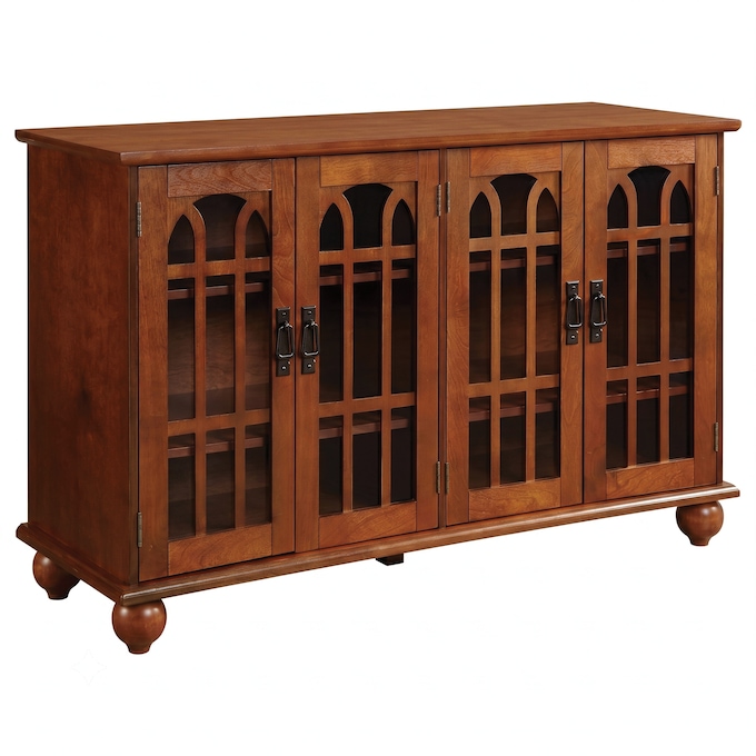 Arched Mission-Style TV Stand, , large