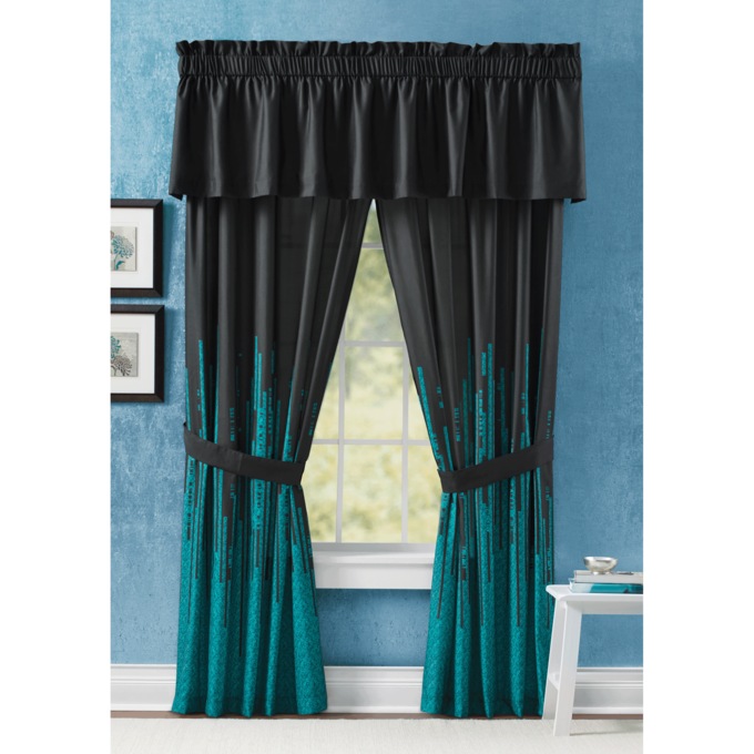 Gilda Comforter Set with Curtains, 30 Pieces, , large