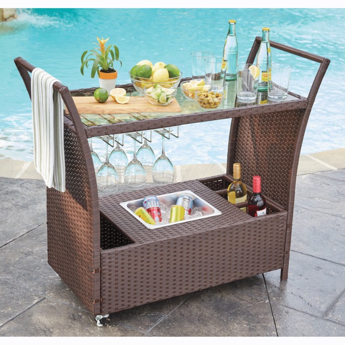 Outdoor Bar Cart, , large