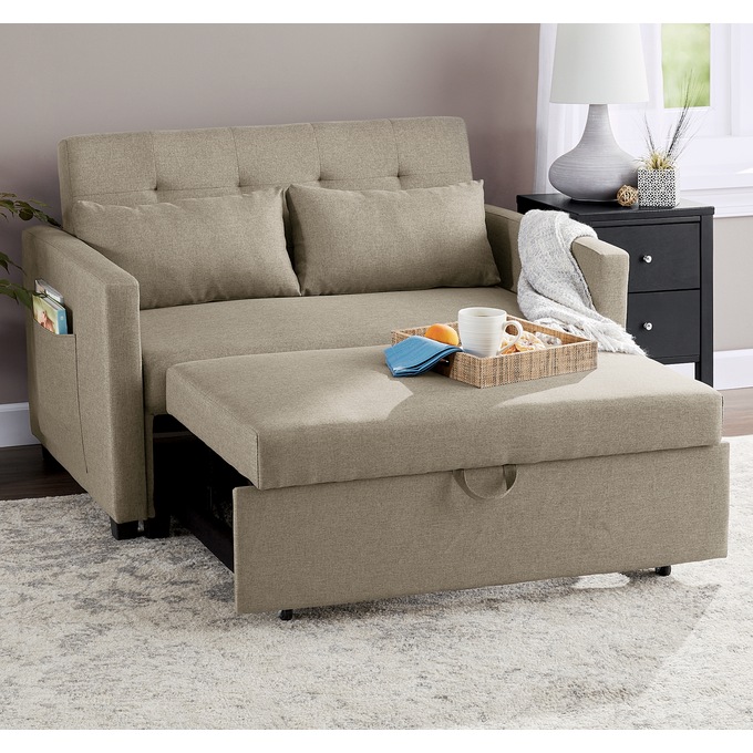 Cali Convertible Loveseat with Pullout Bed, , large