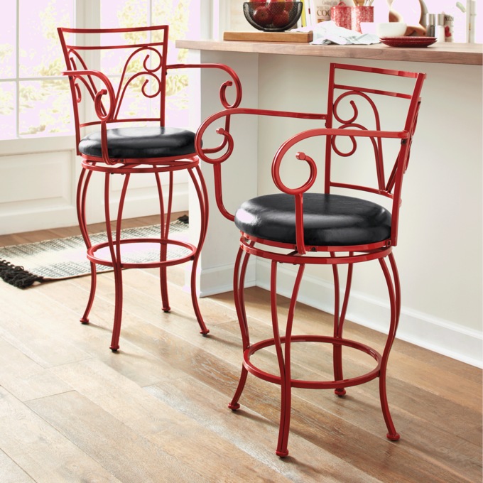 Scroll-Arm Stools, , large