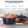 Gotham Steel 5-Quart Hammered Dutch Oven, , large