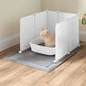 Cat Litter Box Guards with Mat, , large