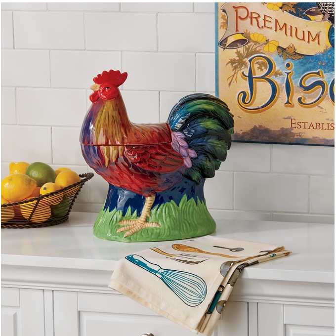 Monsieur Rooster Cookie Jar, , large