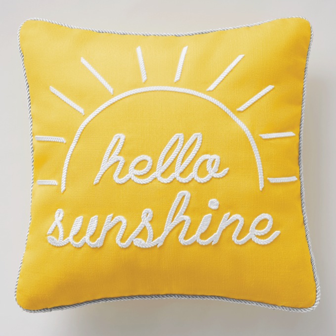 Hello Sunshine Indoor/Outdoor Accent Pillow Cover, , large