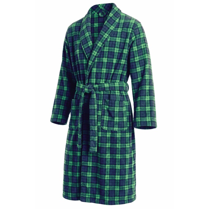 Personalized Mens Fleece Robe, , large