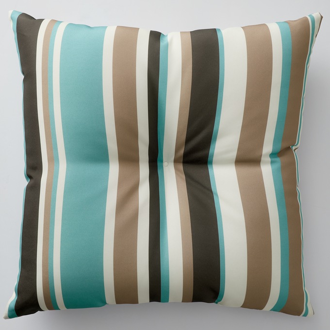 Button-Tufted Outdoor Pillow, , large