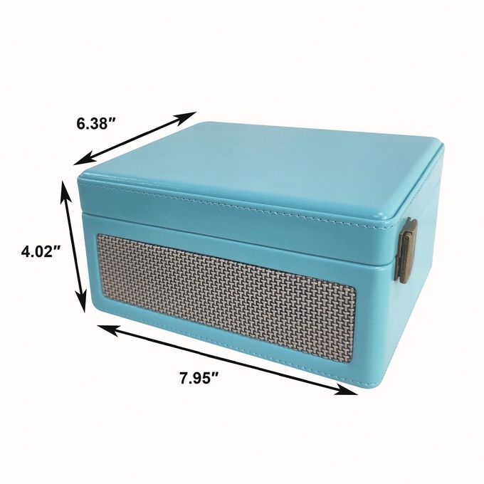 Proscan Retro Suitcase-Style CD Player with Bluetooth, Blue, large