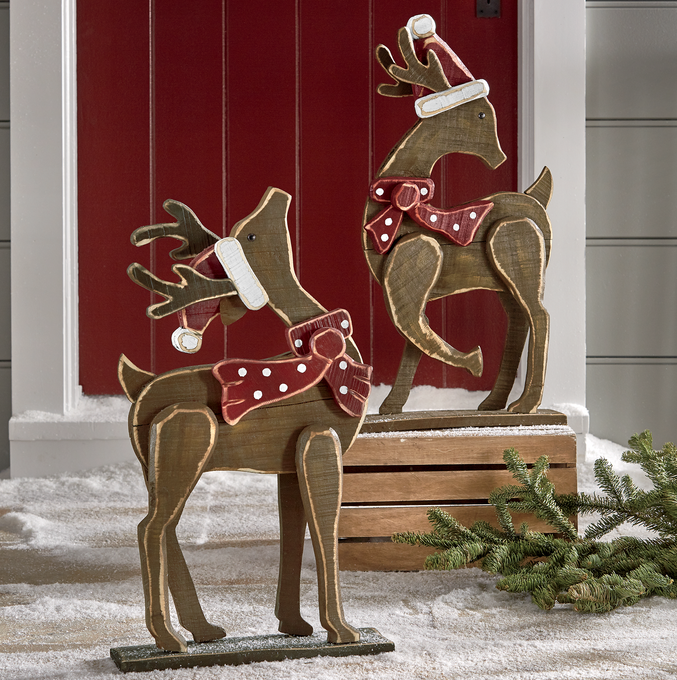 Chunky Wood Cutouts Reindeer Ginny s