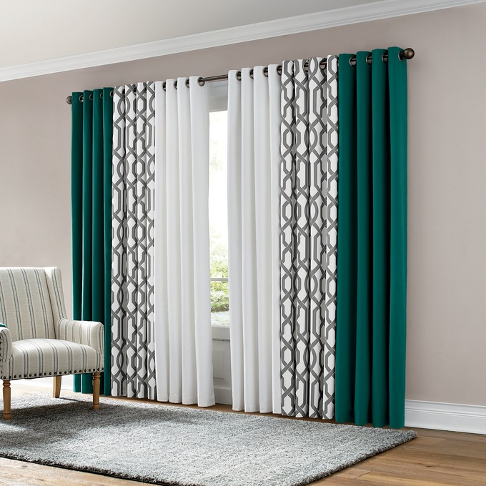 Color Connection Patterned Grommet Panel, , large