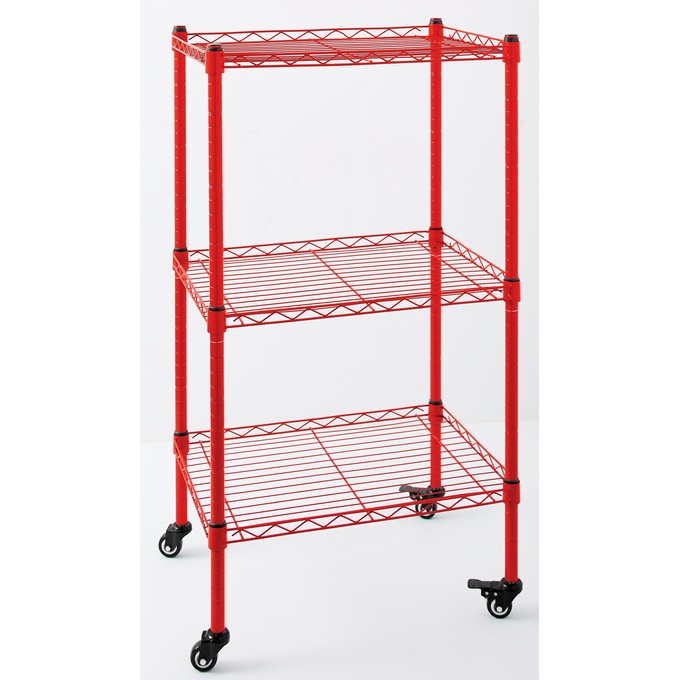 3-Tier Thin Mobile Tower Shelves, , large