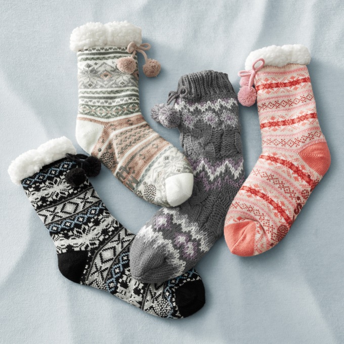 MUK LUKS Cozy Cabin Socks, , large