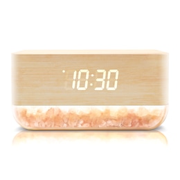 Lomi Sunrise Alarm Clock with Himalayan Salt Base, , large