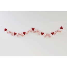 Valentine Hearts and Bows Novelty Garland, , large