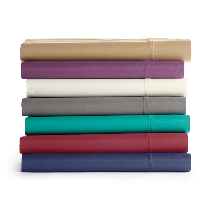 Ginny's Brand 600-Thread Count Cotton Blend Sateen Sheet Set, , large
