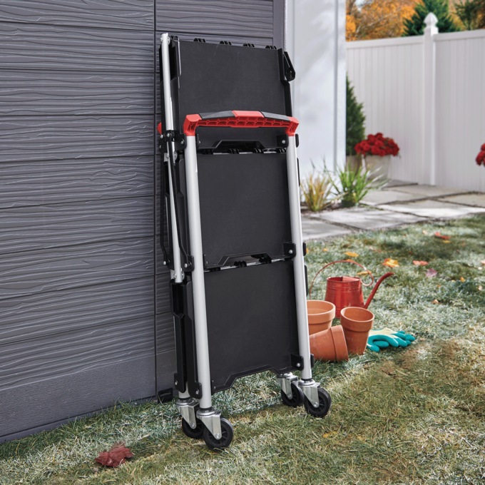 Performance Tool Folding Tool Cart, Black, large