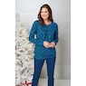 Long-Sleeve Banded-Bottom Top, , large