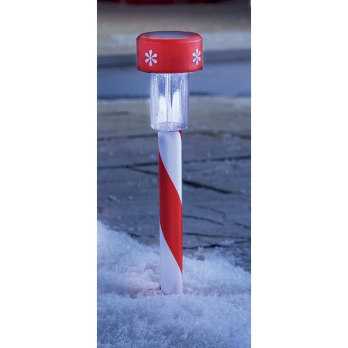 Set of 10 Holiday Solar Stakes, , large