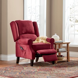 Massage Wingback Recliner, , large