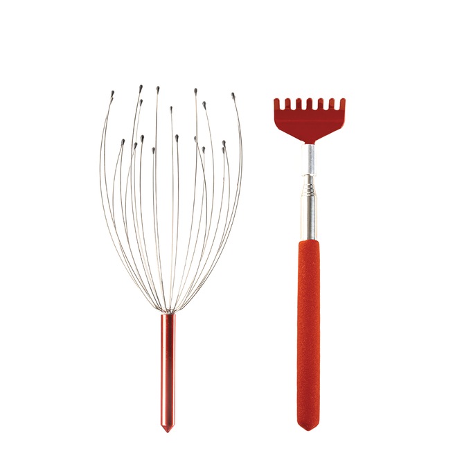 Head Massager & Back Scratcher Set, , large