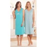 2-Pack Sleeveless Sleepshirts, Cats Dogs & Flowers, large