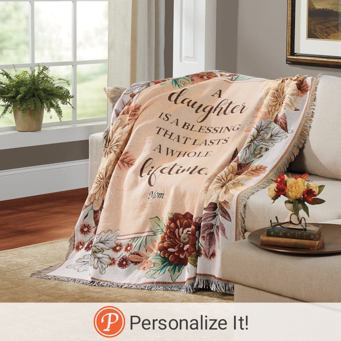 Personalized Tapestry Throw, , large
