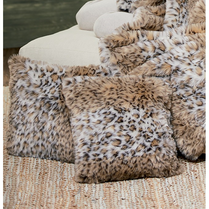 Faux Fur Pillow, , large