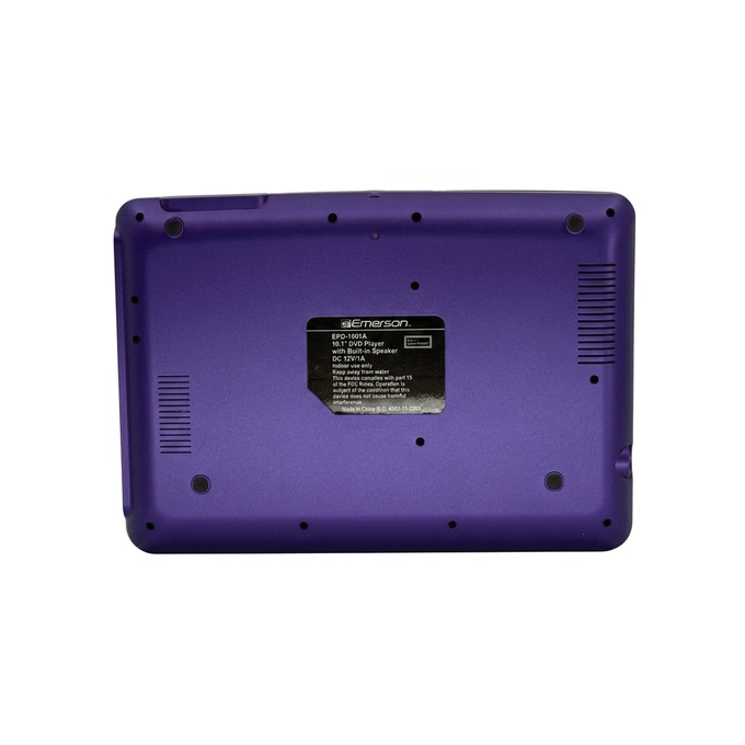 Emerson 10.1" Swivel Screen DVD Player, Purple, large