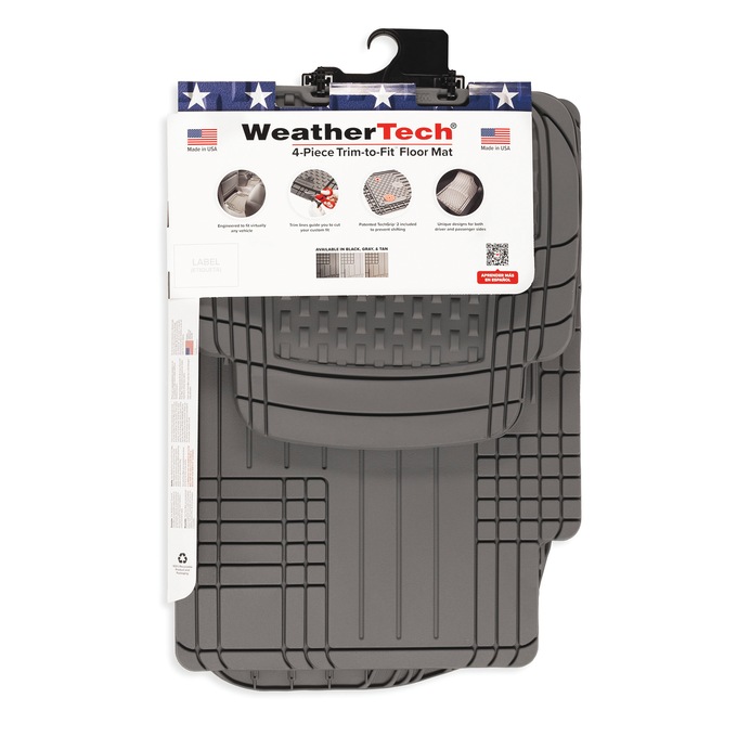 WeatherTech 4-Piece Trim-to-Fit Car Floor Mats, All-Weather, , large