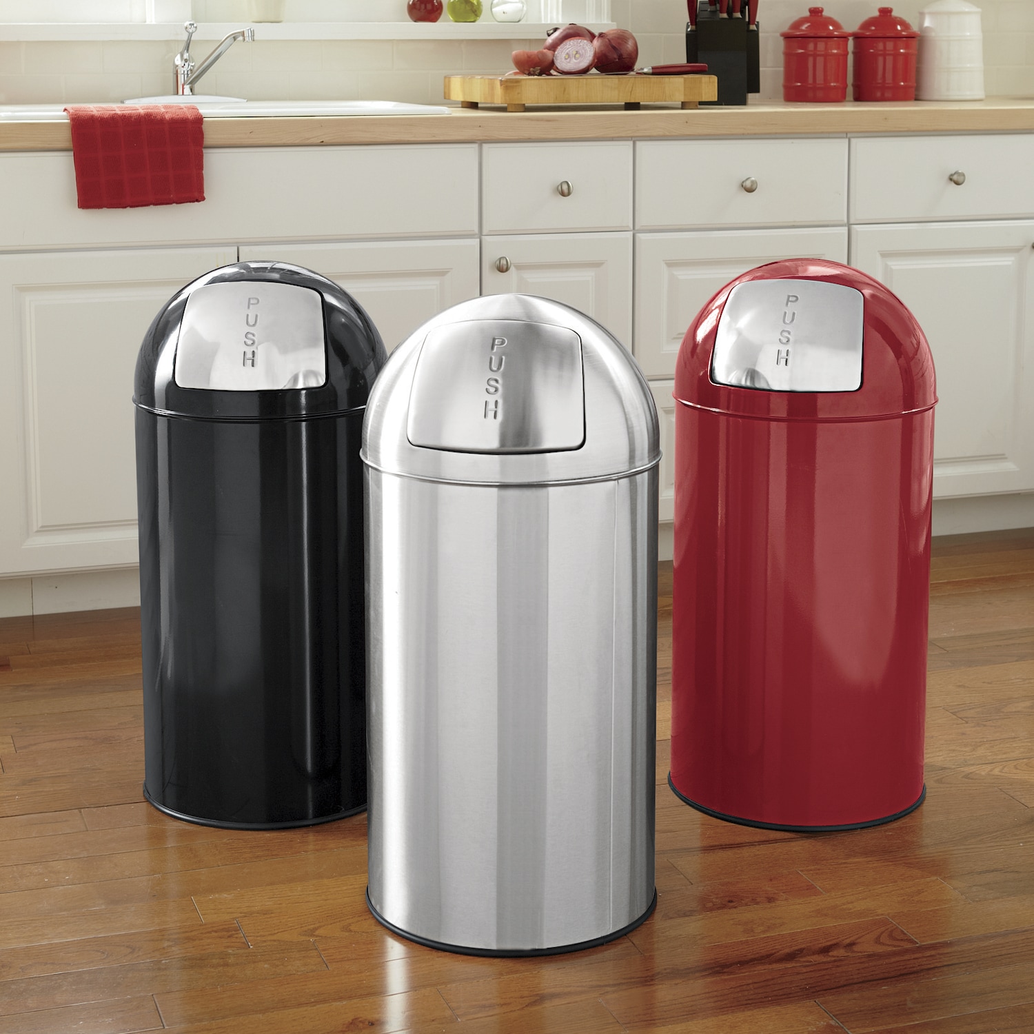 13-Gal. Stainless Steel Trash Can