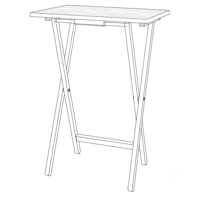 Louis 5-Piece Tray Table Set, , large
