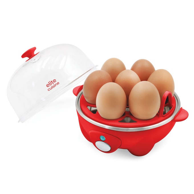 Elite Gourmet 7-Egg Cooker with Timer, , large