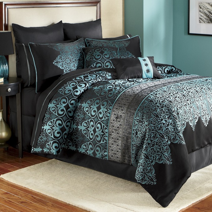 Kismet Woven Jacquard 10-Piece Bed Set, , large