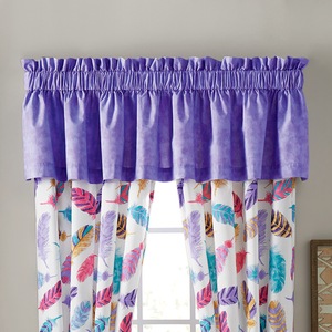 Colorful Feathers Valance, , large