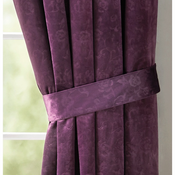 Viola Velvet Tiebacks, , large