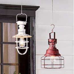 Solar Metal Cage Lantern, , large