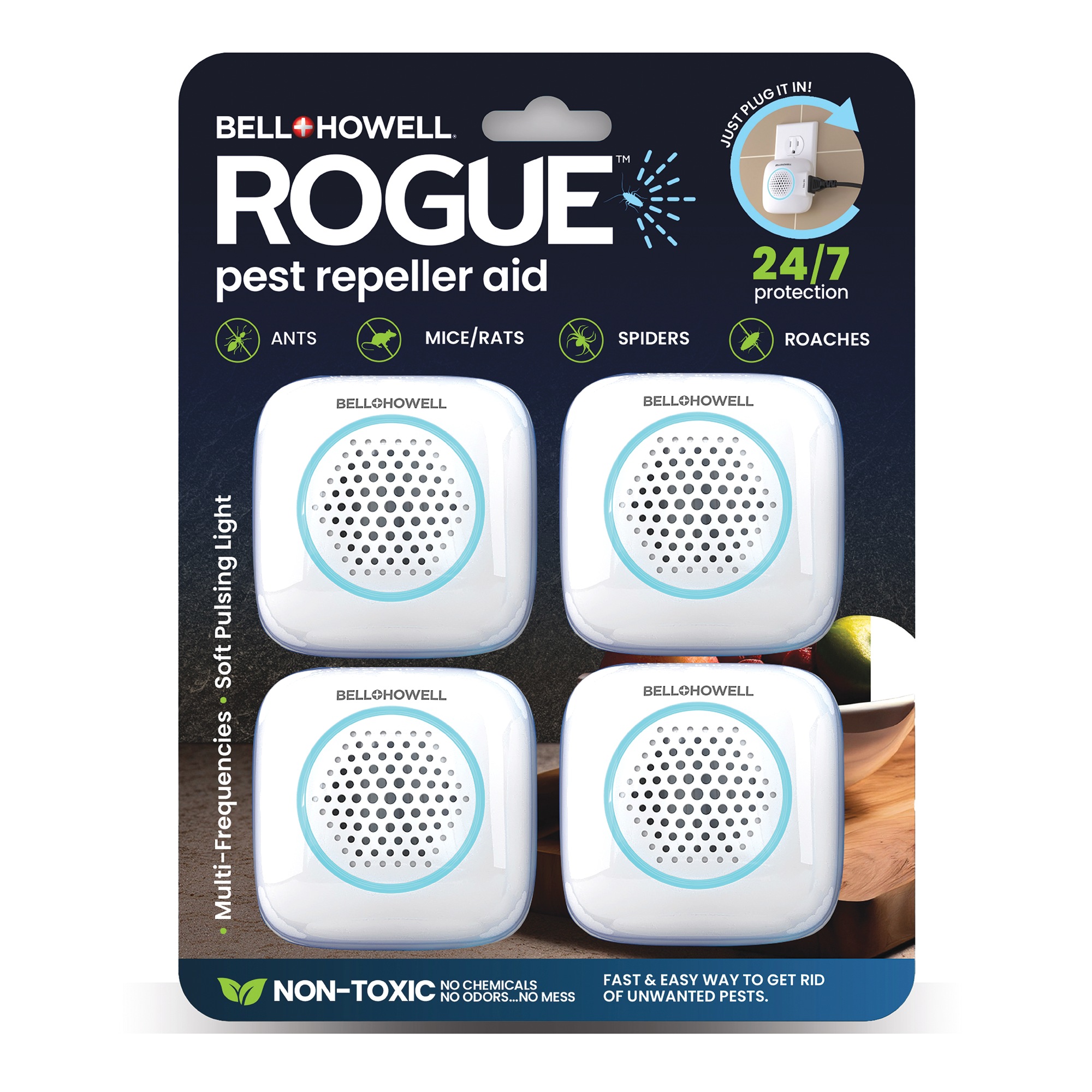 Bell+Howell Rogue Pest Repeller Aid 4-pack, , large