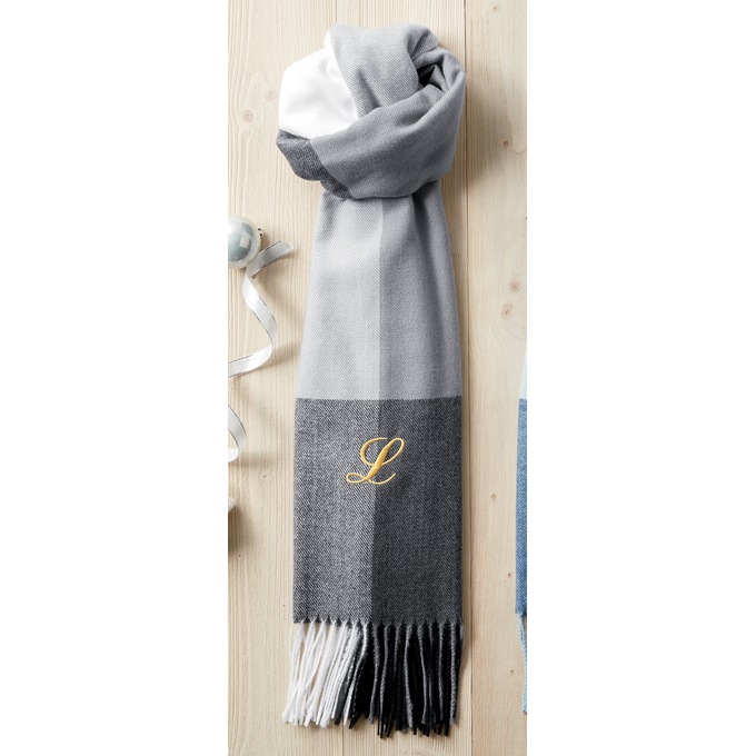 Personalized Plaid Scarf, , large