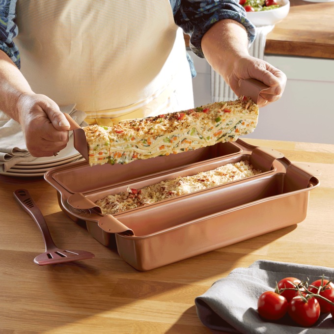 Lasagna trio pan top