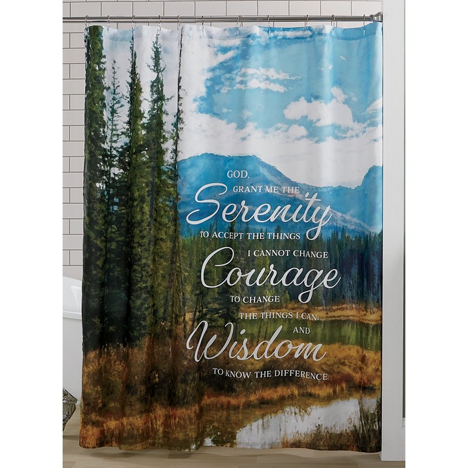 Prayer Shower Curtain, , large