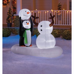 Snowman Building Inflatable, , large