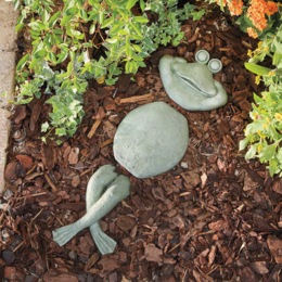Frog Garden Stones, , large