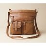 Manhattan Genuine Leather Bag, Tan, large