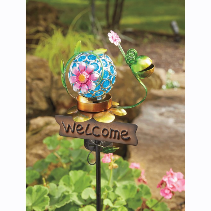 Solar Metal Snail Light, , large