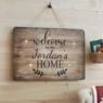 Lit Personalized Welcome Home Wall Plaque, , large