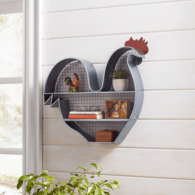 Rooster Wall Shelf, , large