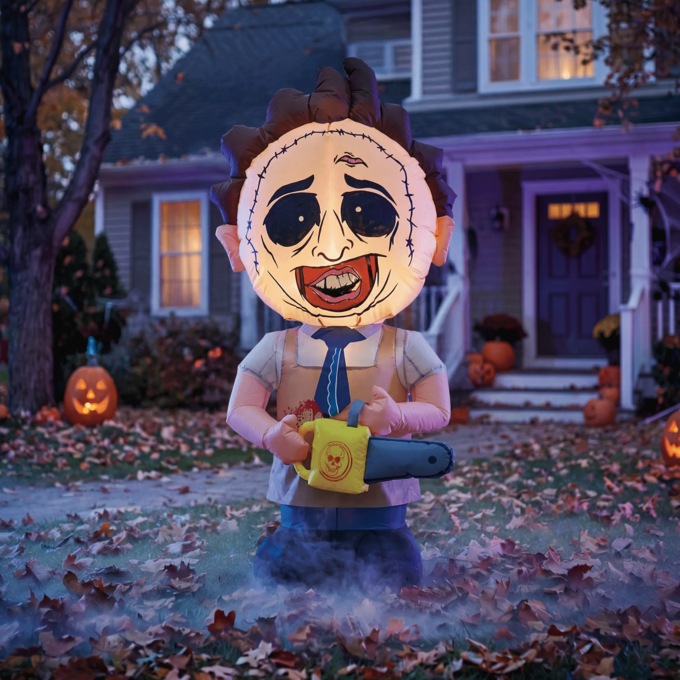 Leatherface Halloween Inflatable, Multi, large