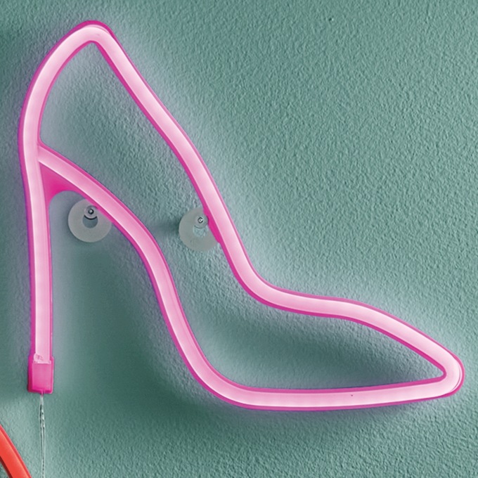 High Heel Shoe LED Light, Pink, large