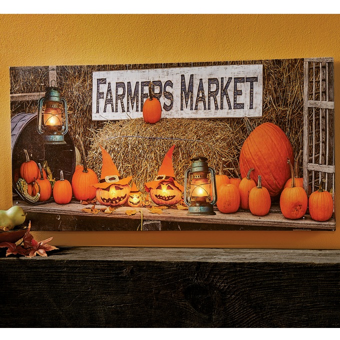 Farmers Market Outdoor Lit Art, , large