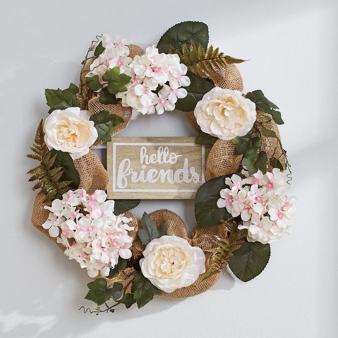 Hello Friends Wreath, , large